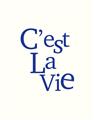 Picture of Cest La Vie in Blue _GroupedProduct_Rectangle_Portrait_Unframed_Print_Only_