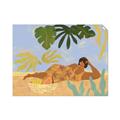 Picture of Lazyday Lady _GroupedProduct_Rectangle_Landscape_Unframed_Print_Only_