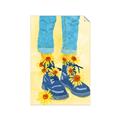 Picture of Sunflower Walk in Blue Shoes _GroupedProduct_Rectangle_Portrait_Unframed_Print_Only_