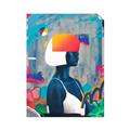 Picture of Luminous Blue Girl _GroupedProduct_Rectangle_Portrait_Unframed_Print_Only_