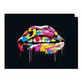 Picture of Graffiti Glow Lips _GroupedProduct_Rectangle_Landscape_Unframed_Print_Only_