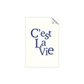 Picture of Cest La Vie in Blue _GroupedProduct_Rectangle_Portrait_Unframed_Print_Only_