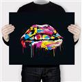 Picture of Graffiti Glow Lips _GroupedProduct_Rectangle_Landscape_Canvas_