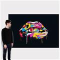 Picture of Graffiti Glow Lips _GroupedProduct_Rectangle_Landscape_Canvas_
