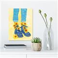 Picture of Sunflower Walk in Blue Shoes _GroupedProduct_Rectangle_Portrait_Canvas_