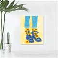 Picture of Sunflower Walk in Blue Shoes _GroupedProduct_Rectangle_Portrait_Canvas_