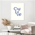 Picture of Cest La Vie in Blue _GroupedProduct_Rectangle_Portrait_Canvas_
