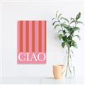 Picture of Ciao Stripes in Pink _GroupedProduct_Rectangle_Portrait_Canvas_