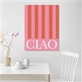 Picture of Ciao Stripes in Pink _GroupedProduct_Rectangle_Portrait_Canvas_
