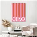 Picture of Ciao Stripes in Pink _GroupedProduct_Rectangle_Portrait_Canvas_