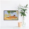 Picture of Lazyday Lady _GroupedProduct_Rectangle_Landscape_Canvas_Framed_