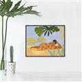 Picture of Lazyday Lady _GroupedProduct_Rectangle_Landscape_Canvas_Framed_