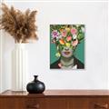 Picture of Floral Frida Everyday _GroupedProduct_Rectangle_Portrait_Canvas_Framed_