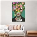 Picture of Floral Frida Everyday _GroupedProduct_Rectangle_Portrait_Canvas_Framed_
