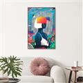 Picture of Luminous Blue Girl _GroupedProduct_Rectangle_Portrait_Canvas_Framed_