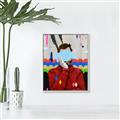Picture of Graffiti Sadness _GroupedProduct_Rectangle_Portrait_Canvas_Framed_