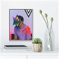 Picture of Manly Neon Expressions _GroupedProduct_Rectangle_Portrait_Canvas_Framed_