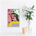 Picture of Abstracted Neon Expressions _GroupedProduct_Rectangle_Portrait_Canvas_Framed_