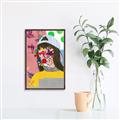 Picture of Abstracted Neon Expressions _GroupedProduct_Rectangle_Portrait_Canvas_Framed_