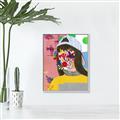 Picture of Abstracted Neon Expressions _GroupedProduct_Rectangle_Portrait_Canvas_Framed_