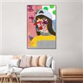 Picture of Abstracted Neon Expressions _GroupedProduct_Rectangle_Portrait_Canvas_Framed_