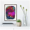 Picture of Neon Infusion Planet _GroupedProduct_Rectangle_Portrait_Canvas_Framed_