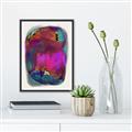 Picture of Neon Infusion Planet _GroupedProduct_Rectangle_Portrait_Canvas_Framed_