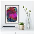 Picture of Neon Infusion Planet _GroupedProduct_Rectangle_Portrait_Canvas_Framed_