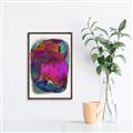 Picture of Neon Infusion Planet _GroupedProduct_Rectangle_Portrait_Canvas_Framed_