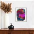 Picture of Neon Infusion Planet _GroupedProduct_Rectangle_Portrait_Canvas_Framed_