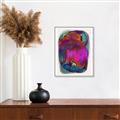 Picture of Neon Infusion Planet _GroupedProduct_Rectangle_Portrait_Canvas_Framed_