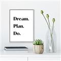 Picture of Dream Plan Do _GroupedProduct_Rectangle_Portrait_Canvas_Framed_