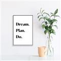 Picture of Dream Plan Do _GroupedProduct_Rectangle_Portrait_Canvas_Framed_