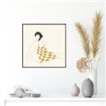 Picture of Lady in Squares _GroupedProduct_Square_Canvas_Framed_