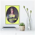 Picture of Slay Yellow Queen _GroupedProduct_Rectangle_Portrait_Canvas_Framed_