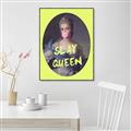 Picture of Slay Yellow Queen _GroupedProduct_Rectangle_Portrait_Canvas_Framed_