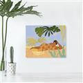 Picture of Lazyday Lady _GroupedProduct_Rectangle_Landscape_Unframed_Print_Only_