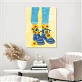 Picture of Sunflower Walk in Blue Shoes _GroupedProduct_Rectangle_Portrait_Unframed_Print_Only_
