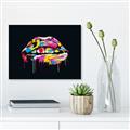 Picture of Graffiti Glow Lips _GroupedProduct_Rectangle_Landscape_Unframed_Print_Only_