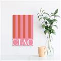 Picture of Ciao Stripes in Pink _GroupedProduct_Rectangle_Portrait_Unframed_Print_Only_
