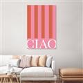 Picture of Ciao Stripes in Pink _GroupedProduct_Rectangle_Portrait_Unframed_Print_Only_