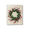 Picture of Holly Wreath _GroupedProduct_Rectangle_Portrait_Canvas_