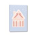 Picture of Blue Gingerbread House _GroupedProduct_Rectangle_Portrait_Canvas_