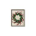 Picture of Holly Wreath _GroupedProduct_Rectangle_Portrait_Canvas_Framed_