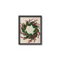 Picture of Holly Wreath _GroupedProduct_Rectangle_Portrait_Canvas_Framed_