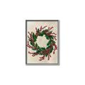 Picture of Holly Wreath _GroupedProduct_Rectangle_Portrait_Canvas_Framed_