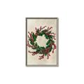 Picture of Holly Wreath _GroupedProduct_Rectangle_Portrait_Canvas_Framed_