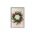 Picture of Holly Wreath _GroupedProduct_Rectangle_Portrait_Canvas_Framed_