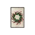 Picture of Holly Wreath _GroupedProduct_Rectangle_Portrait_Canvas_Framed_