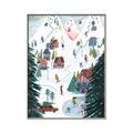 Picture of Winter Ski Resort _GroupedProduct_Rectangle_Portrait_Canvas_Framed_